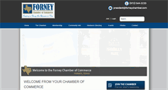 Desktop Screenshot of forneychamber.com