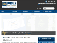 Tablet Screenshot of forneychamber.com